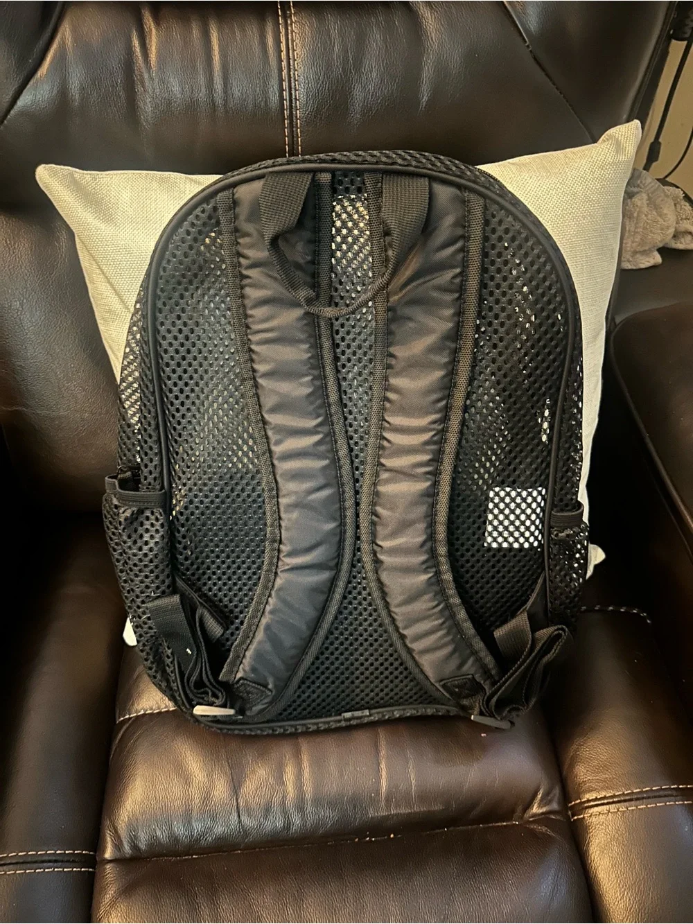 Mesh Backpack for Men - Black
